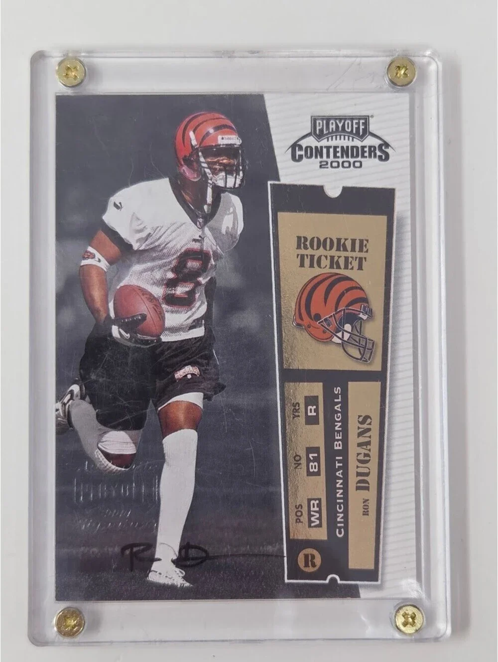 2000 Playoff Contenders - Rookie Ticket Ron Dugans #123 (AU, RC)